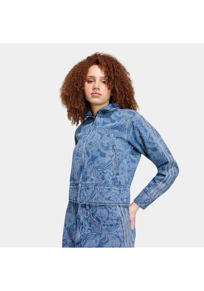 Adidas Liberty London Firebird Kadın Mavi Jean Ceket Kr6674