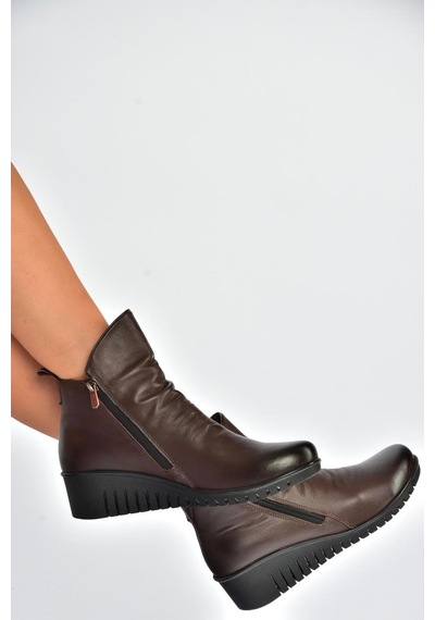 Fox Shoes V324200303 Kahverengi Hakiki Deri Dolgu Tabanlı Kadın Bot Kahverengi-hakiki Deri Fox Shoes V324200303 Kahverengi Hakiki Deri Dolgu Tabanlı Kadın Bot Kahverengi-hakiki Deri