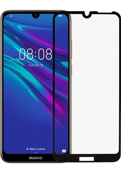Forzacase Huawei Y6 2019 / Honor 8a Uyumlu Çerçeveli Tam Kaplayan Temperli Ekran Koruyucu - Fc003