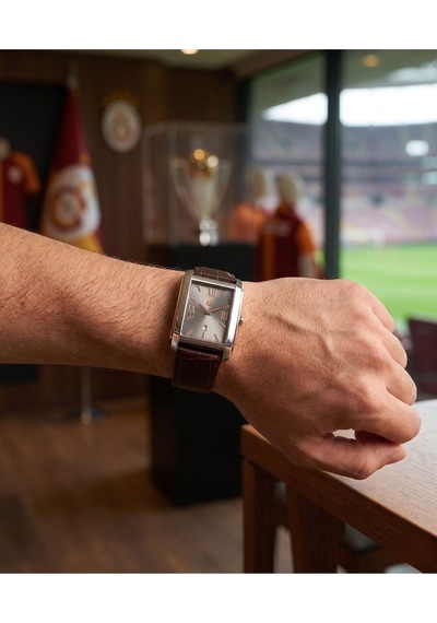 Galatasaray Orijinal Lisanslı Deri Kol Saati Çelik