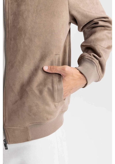 DeFacto Slim Fit Süet Bomber Mont Ceket Dar Kesim Kolej Yaka Fermuarlı Çift Cepli Mevsimlik Baharlık Hafif A3866AX25SPBN297 DeFacto Slim Fit Süet Bomber Mont Ceket Dar Kesim Kolej Yaka Fermuarlı Çift Cepli Mevsimlik Baharlık Hafif A3866AX25SPBN297