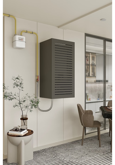 Midas Kombi Dolabı 110 Cm 100% Mdf Gri