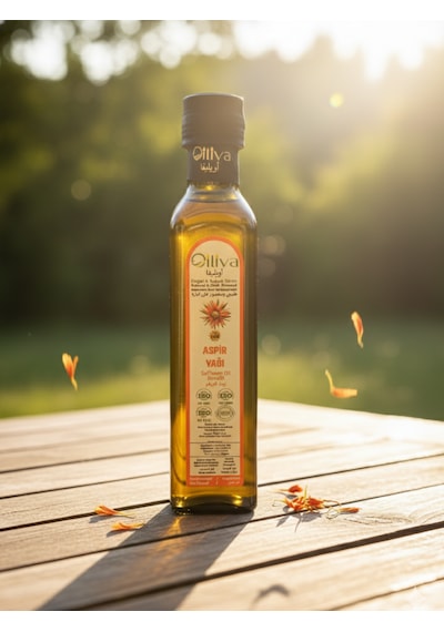 Soğuk Sıkım Aspir Yağı %100 Doğal Ve Katkısız 250 Ml Omega-6 Ve E Vitamini Kaynağı Cam Şişe Sıvı Cilt Ve Saç Bakımı İçin Bitkisel Yağ