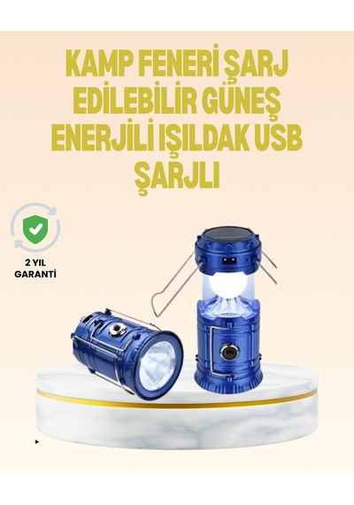 Katlanabilir Usb Çıkışlı Kamp Feneri Şarj Edilebilir, Dalı Ve Semeglbl - 59 Çok Fonksiyonlu