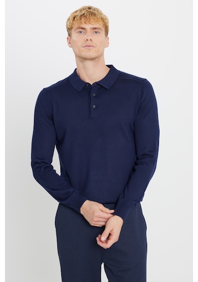 AC&Co / Altınyıldız Classics Erkek Lacı Yünlü Standart Fit Normal Kesim Polo Yaka Triko Kazak Lacı