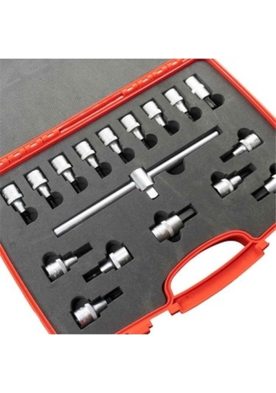 1/2 Allen Uçlu Lokma Takımı Ve Torx Uç Set 17 Parça