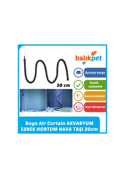 Boyu Air Curtain Esnek Hortum Akvaryum Hava Taşı 30cm