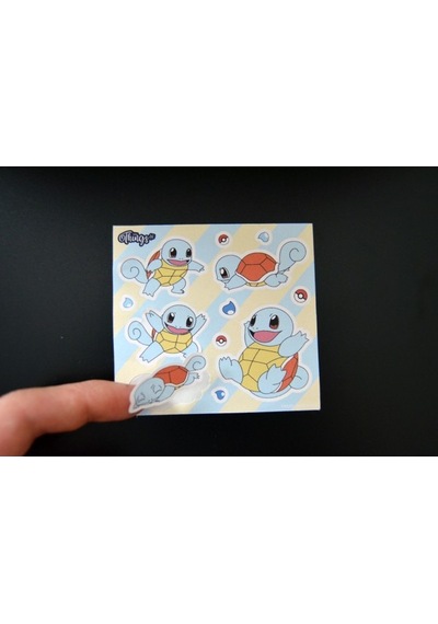 Mini Things Art Özel Tasarım Squirtle Sticker Pokemon 12 Parça Set 1 Adet