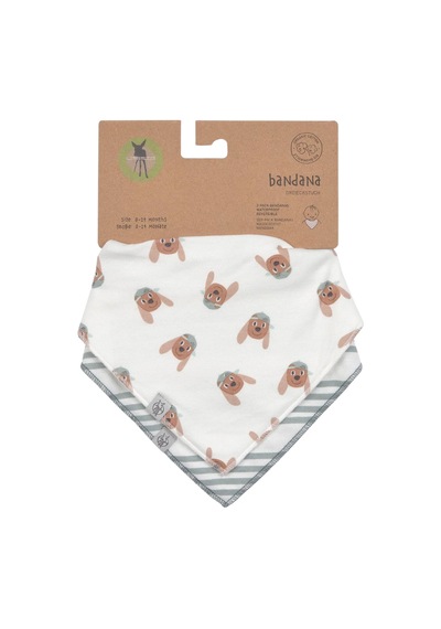 Lassig Tiny Team 2'li Bandana Önlük Köpek Temalı Çok Renkli