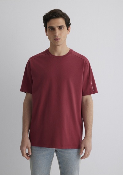 Mavi - Baskılı Bordo Tişört 0612629-70423 Bordo