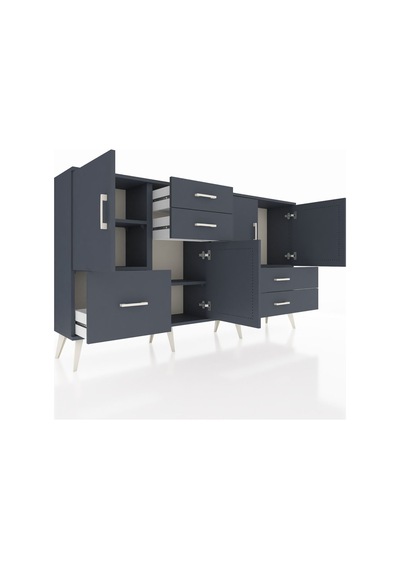 Arges Konsol 4 Raflı 5 Çekmeceli 4 Kapaklı 176x30x99 Antrasit-antrasit Antrasit - Antrasit Arges Konsol 4 Raflı 5 Çekmeceli 4 Kapaklı 176x30x99 Antrasit-antrasit Antrasit - Antrasit