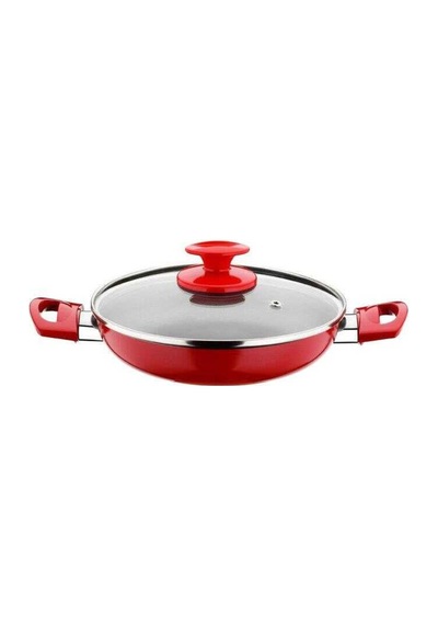 Papilla Redio 6Lı 18-20-22 Cm Yumurta Sahan Seti. Kırmızı