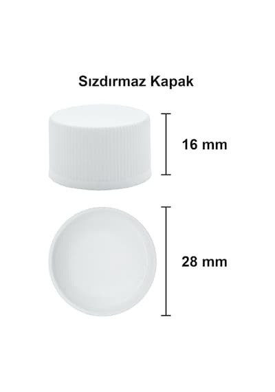 Afracam Cold Brew Yassı Şeffaf 200 ML Beyaz Kapaklı Cam Şişe 6 Adet