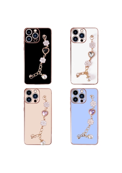 Zore İphone 14 Pro Uyumlu El Tutamaçlı Kamera Korumalı Nvth Taka Silikon Kılıf-mor