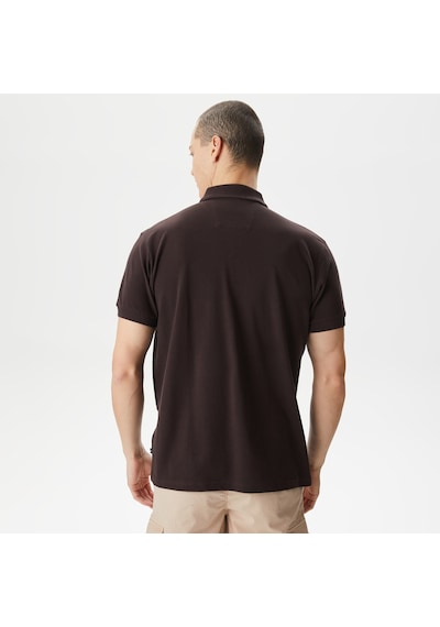 Nautica Erkek Kahverengi Classic Fit Kısa Kollu Polo Düz K45315t Kahverengi