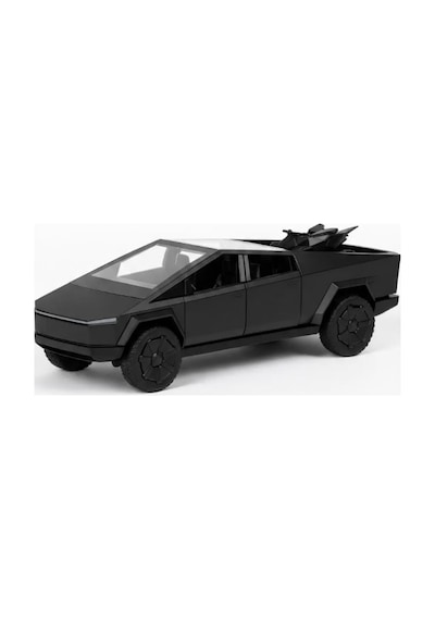 1:24 Cybertruck Metal Diecast Model Araba - Atv Motorlu, Kapıları Açılan Oyuncak Araba Antrasit