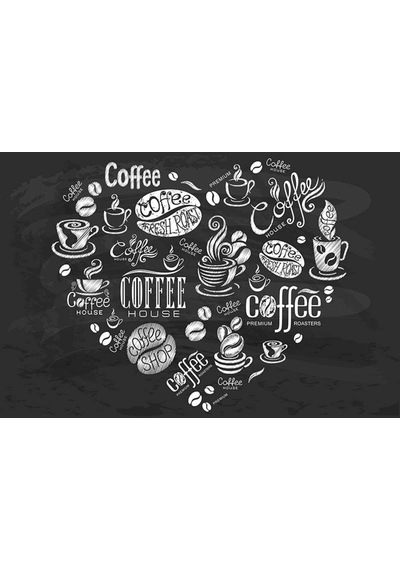 Coffee (Kafe) Özel Tasarım Duvar Kağıdı