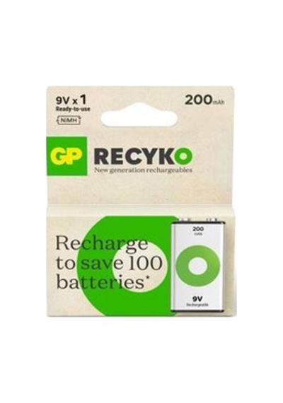 Gp 9v 200 Mah Şarjlı Tekli Paket Gp20r8hem-2gb1