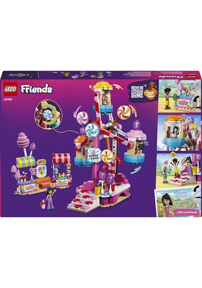 LEGO® Friends Şeker ve Kapkek Dönme Dolabı 42700 - 7 Yaş ve Üzeri Çocuklar için 3 Mini Bebek İçeren Oyuncak Yapım Seti (602 Parça)