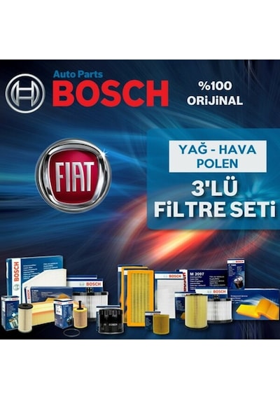 Fiat Fiorino 1.3 Multijet E4 Bosch  Filtre Bakım Seti 2008-2011 (495584410)