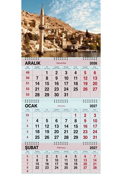 2027 Yılı Gemici Takvimi----halfeti Savaşan Köyü Şanlıurfa