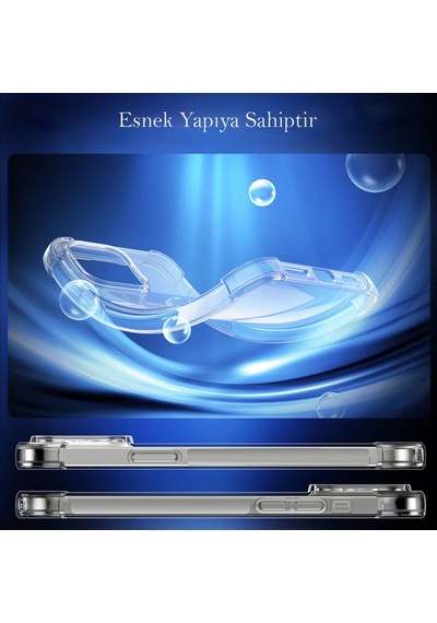 Apple Uyumlu iPhone 14 Pro Max Kapak Antishock Airbag Köşe Korumalı Silikon Şeffaf Kılıf