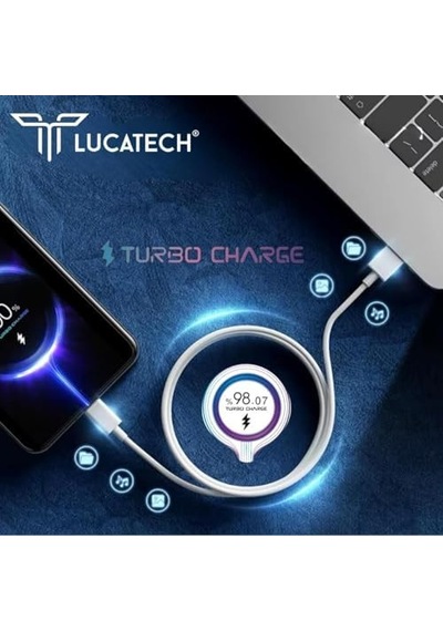 Turbo Type-c Şarj Kablosu Saniye Göstergeli Turbo Charcge