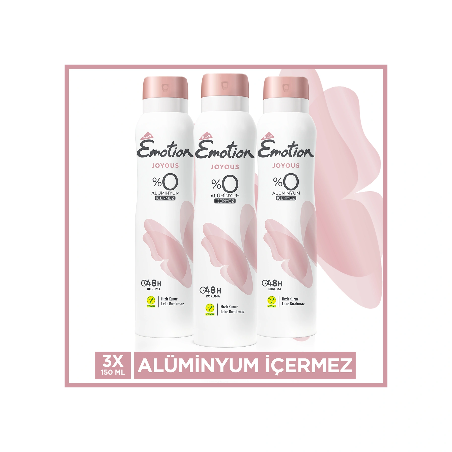 Emotion Joyous Kadın Deodorant 3x150 Ml