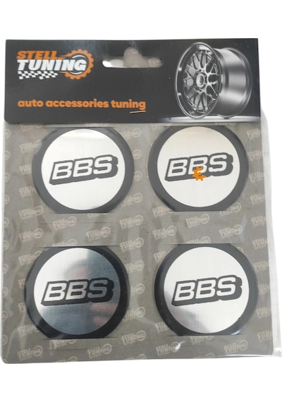 Bbs Jant Göbek Arma Takım Yapıştırma Siyah Krom 58mm