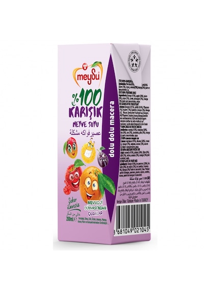 Meysu %100 Karışık Meyve Suyu 200 Ml X 27 Adet