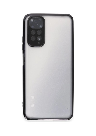 Xiaomi Redmi Note 11 Kılıf Razer Lensli Silikon - Siyah 0.2M-Çok Renkli