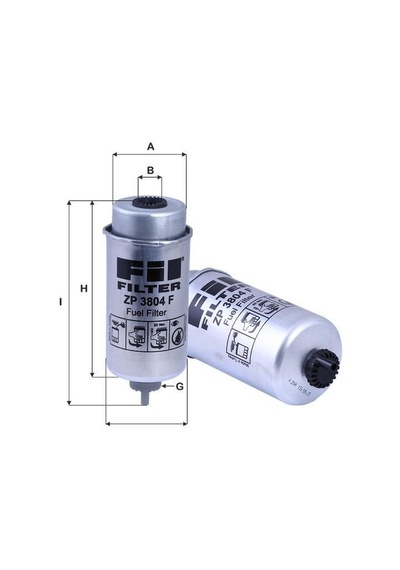 FİL ZP3804F YAKIT FİLTRESİ TRANSİT 2.0 2.2 2.4 3.2 TDCI V347 YM