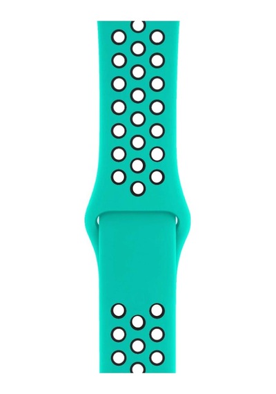 Apple Uyumlu Watch 38 40mm Silikon Kayış Turkuaz/siyah