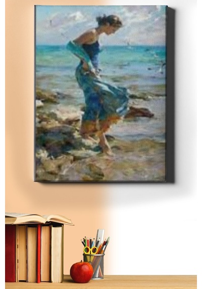 Webstyle Sayılarla Boyama Seti Kasnaklı Denizde Yürüyüş 60 X 75 Cm