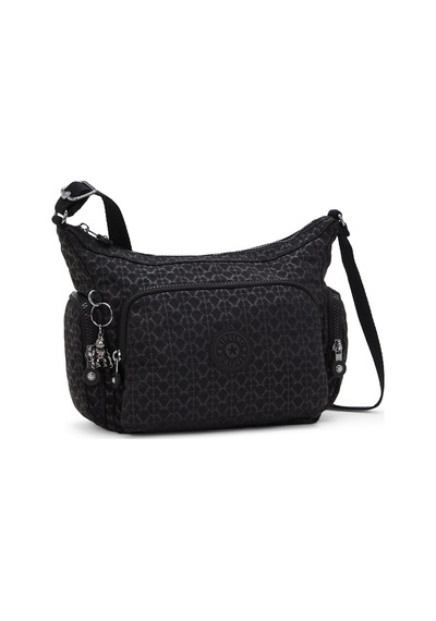 Kipling Kıplıng Gabb S Küçük Boy Omuz Çantası Siyah Sıgnature Emb Siyah