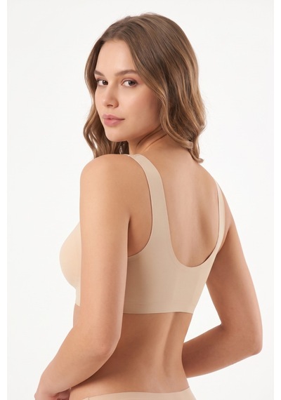 Missvera Kadın Lazer Kesim Önden Çıtçıtlı Pedli Sütyen Bgl-st05636 Ten