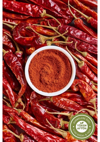 Yörem Afyon Anadolu Mutfağının Ateşlii Baharatı Hakiki Cayenne Biberi Arnavut Biberi / Kayyen Biberi 50gr.