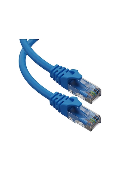 1M Cat6 Kablo - 23 Awg - Mavi - 1 Metre Cat 6 Ethernet Kablosu