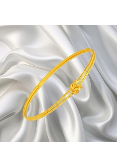 Leva Gold 22 Ayar Düğüm Modelli Aşk Ajdası Bilezik 15 Gr