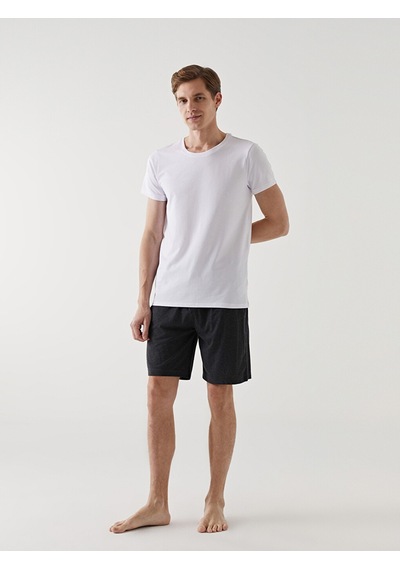 Lc Waikiki Lc Waıkıkı Antrasit Slim Fit Erkek Pijama Alt Şort