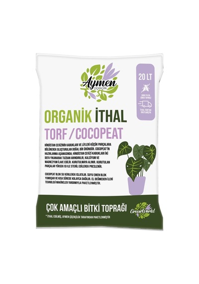 Ayrex Aymen Çiçekçilik 20 Litre Ithal Torf Cocopeat Ponza Özel Karışım Saksı Harcı Çiçek Ve Bitki Toprağı - Diğer
