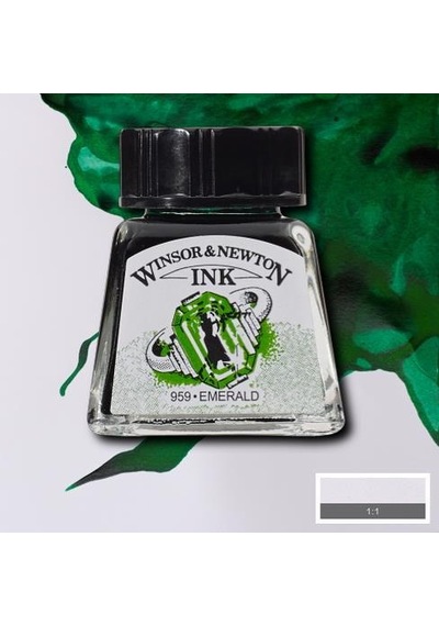 Winsor & Newton Drawing Ink Çini Çizim Mürekkebi 235 Emerald