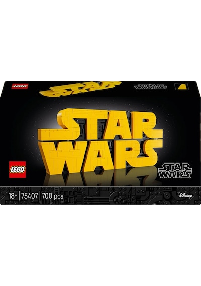 LEGO® Star Wars™ Parçalarla Yapılan Star Wars Logosu 75407 - Yetişkinler için İnşa Edilebilen Dekoratif Model Yapım Seti (700 Parça)
