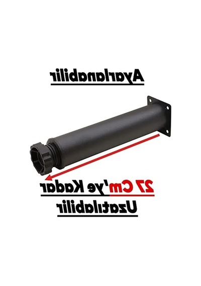 Ayarlanabilir Metal Destek Ayağı, 25 Cm Yükseklik Abanoz
