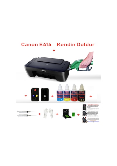 Canon E414 Kolay Dolum Kartuşlu Yazıcı