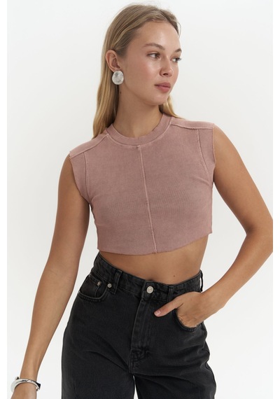 Mai Collection Mai Studios Co. Swipe Pudra Yıkamalı Crop Pudra