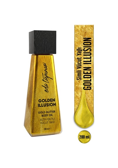Eda Taşpınar Golden Illusion Altın Işıltılı Simli Vücut Yağı 200 ML