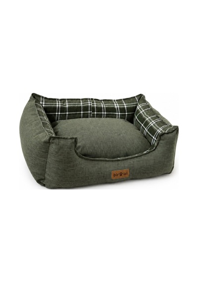 Premium Kedi Ve Köpek Yatağı Kafa Destekli Kaydırmaz Taban Yıkanabilir Fermuarlı Çift Taraflı Minder %100 Boncuk Elyaf Yeşil 1604790521