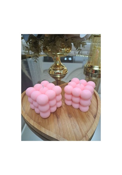 Küp Soya Mum El Yapımı Kokulu Pembe - 714838110 Pembe