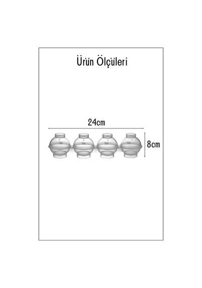 4'lü Küre Buz Kalıbı Buzluk Plastik Diğer